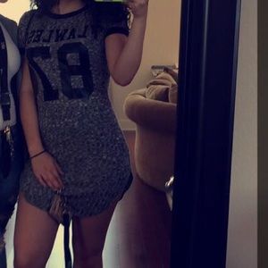 Agaci Gray Flawless Ribbed Dress